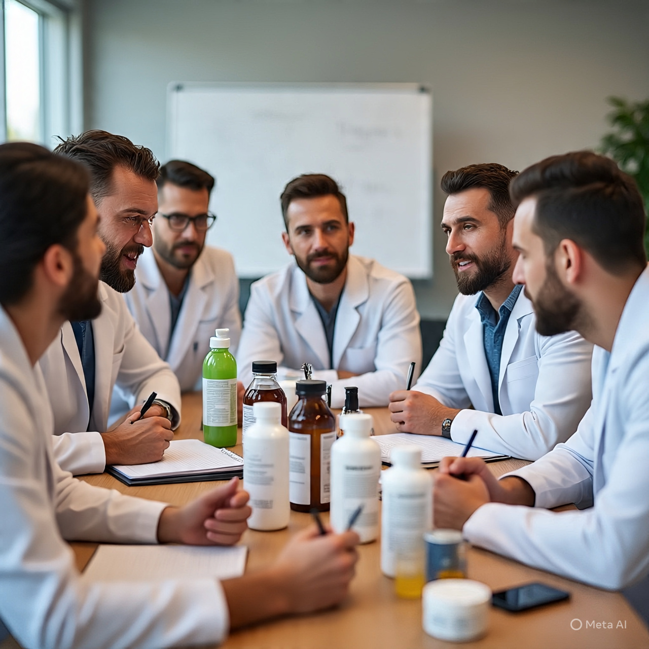 Glass jars of colorful health drinks with fresh ingredients like moringa leaves, beetroot, ginger, and coconut kefir on a wooden table